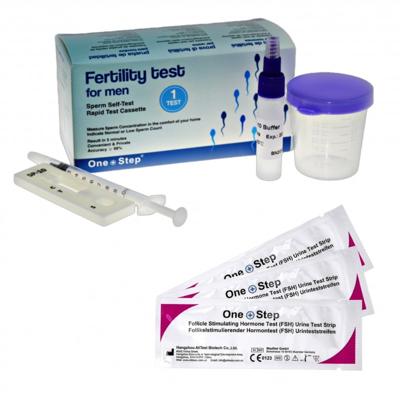 Test plodnosti za žene i muškarce - FSH test i spermiogram komplet One Step